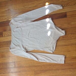 Small small light pink body suit - never worn - square neck line